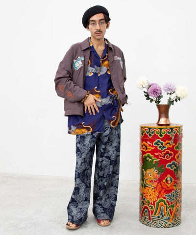 TIBEJAN Embroidery Jacket for Men