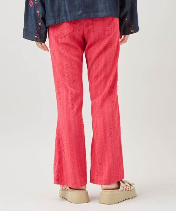 Stretch Lace Bootcut Pants