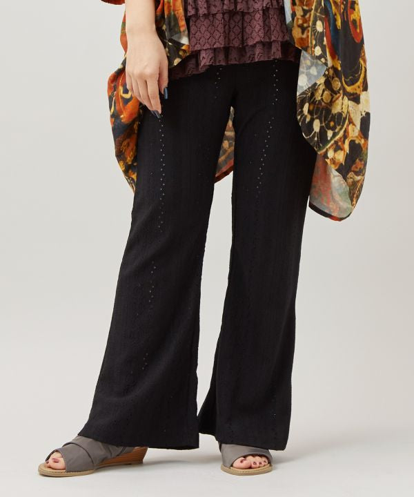 Stretch Lace Bootcut Pants