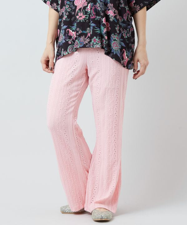 Stretch Lace Bootcut Pants