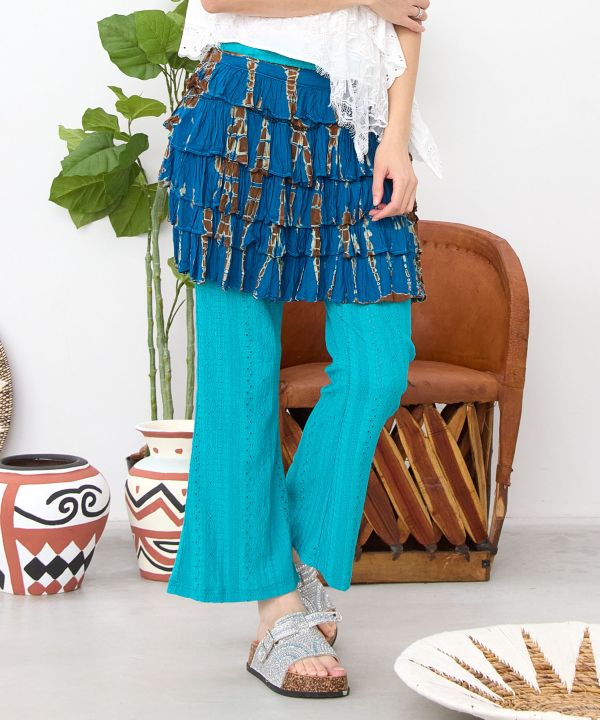 Stretch Lace Bootcut Pants