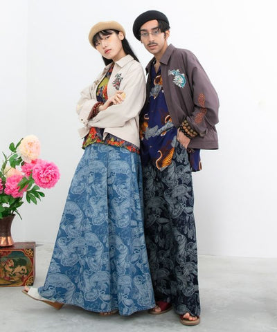 Versatile Denim Long Skirt