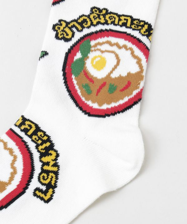 Thai Food Graphic Socks 23-25cm