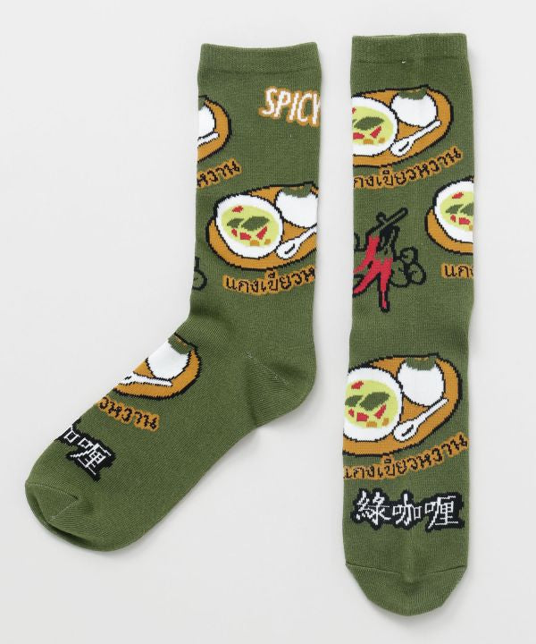Thai Food Graphic Socks 23-25cm