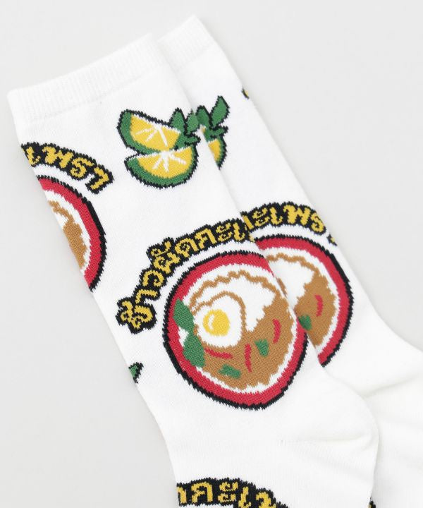 Thai Food Graphic Socks 25-28cm
