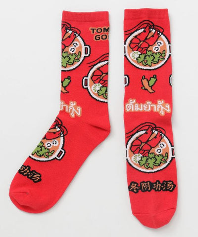Thai Food Graphic Socks 25-28cm