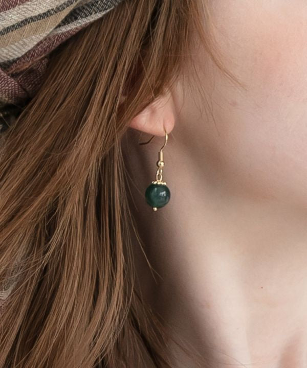 Jade Drop Earrings