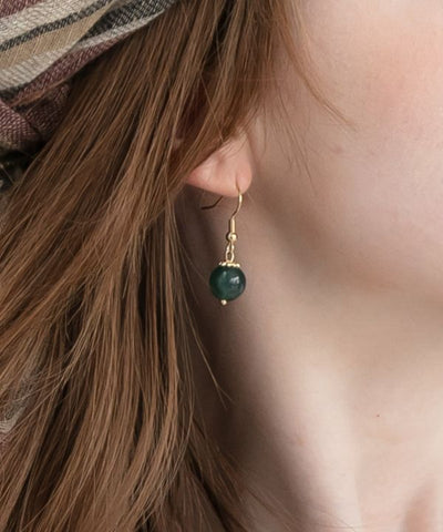 Jade Drop Earrings