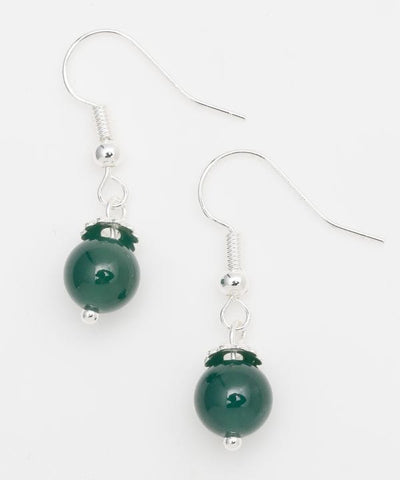 Jade Bead Earrings