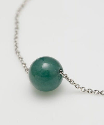 Minimal Jade Charm Bracelet