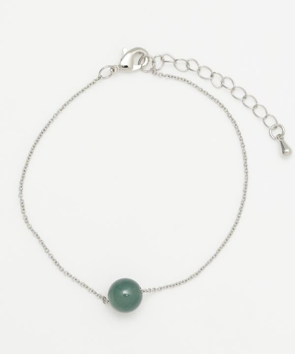 Minimal Jade Charm Bracelet