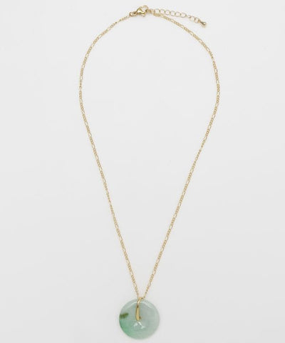 Jade Ring Pendant Necklace