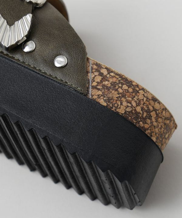 Stud Platform Sandals