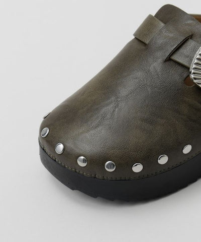 Stud Platform Sandals