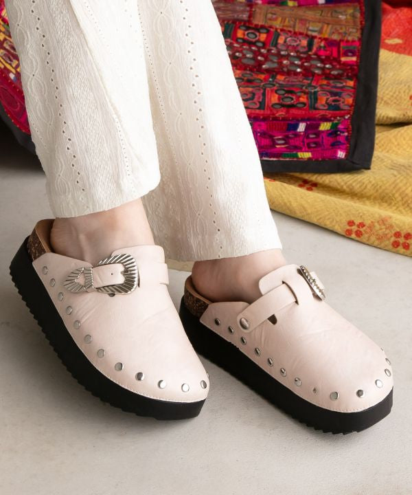 Stud Platform Sandals