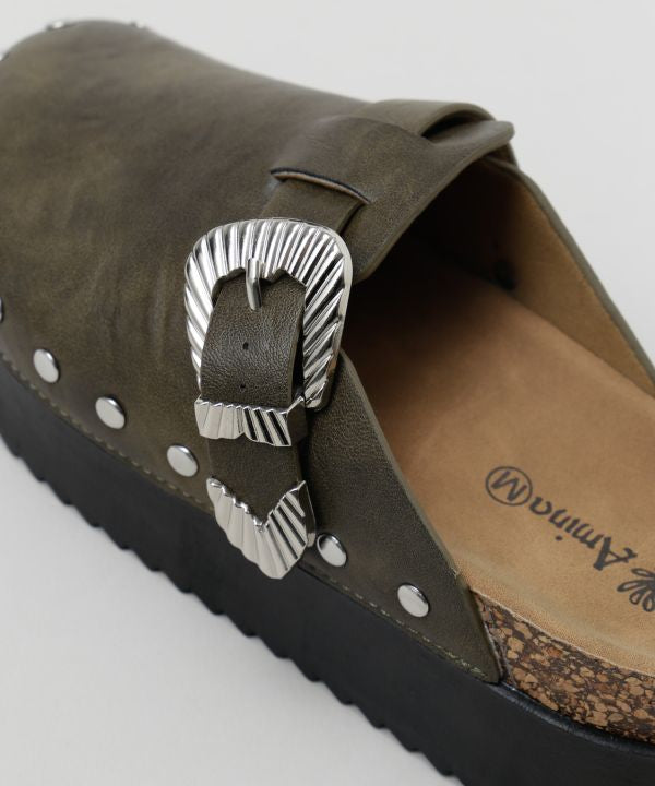 Stud Platform Sandals