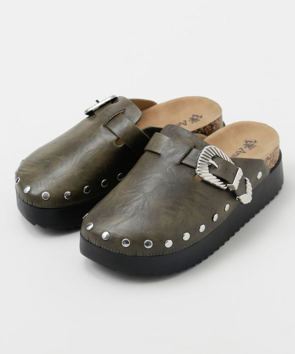 Stud Platform Sandals