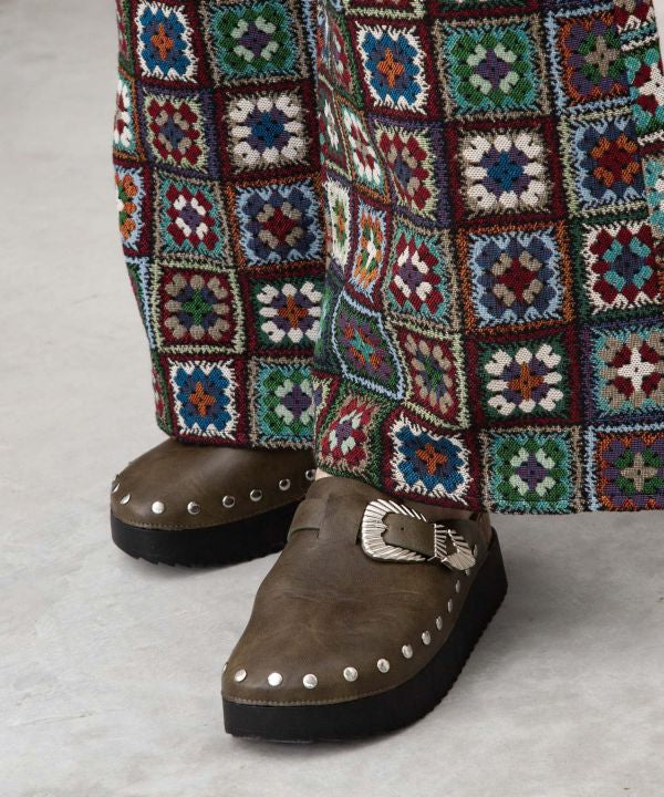 Stud Platform Sandals - L, LL