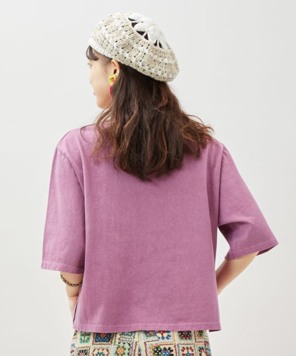 Retro Style Tiger Embroidered T-Shirt