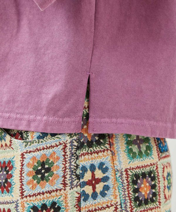 Retro Style Tiger Embroidered T-Shirt