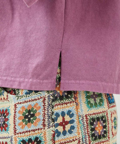 Retro Style Tiger Embroidered T-Shirt