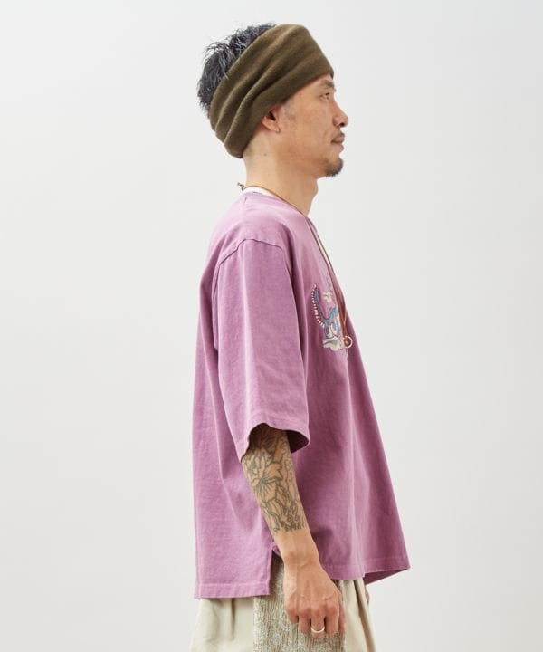 Retro Style Tiger Embroidered T-Shirt for Men