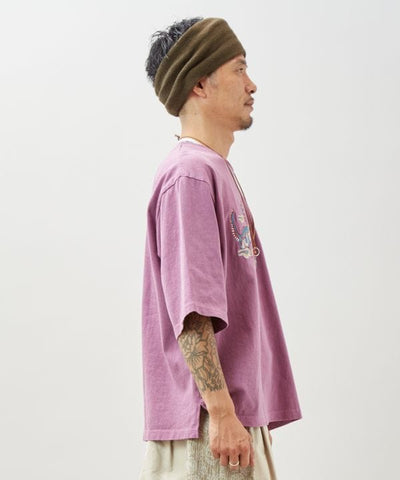 Retro Style Tiger Embroidered T-Shirt for Men