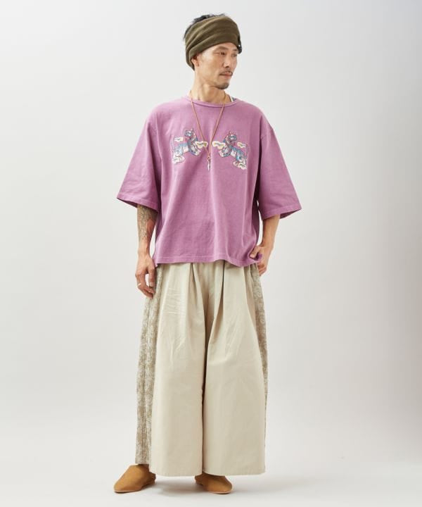 Retro Style Tiger Embroidered T-Shirt for Men