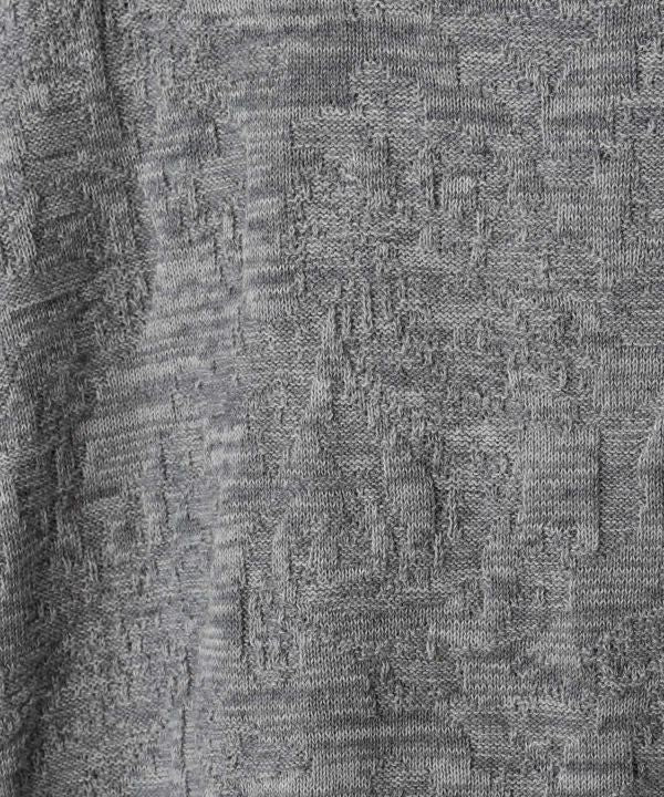 Textured Paisley Knit Crop Top