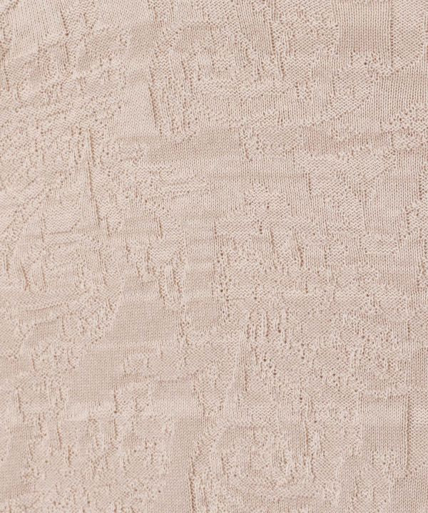 Textured Paisley Knit Crop Top