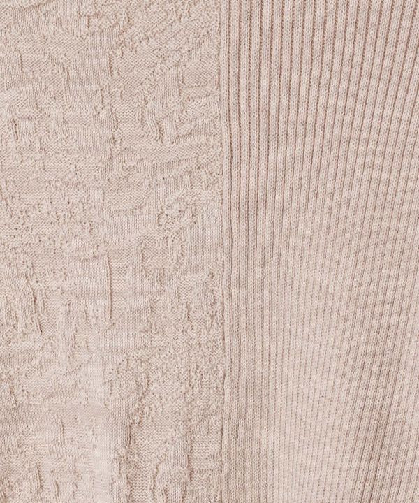 Textured Paisley Knit Top