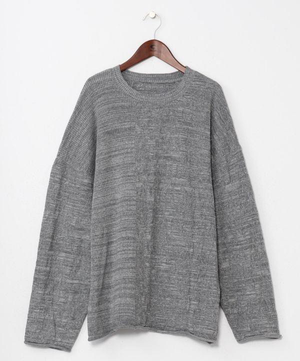 Textured Paisley Knit Top