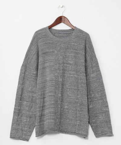 Textured Paisley Knit Top