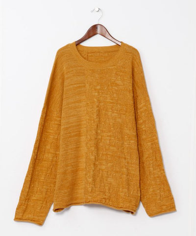 Textured Paisley Knit Top