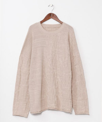 Textured Paisley Knit Top