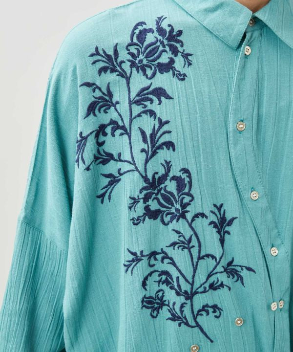Boho Embroidered Versatile Shirt