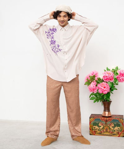 Boho Embroidered Versatile Shirt