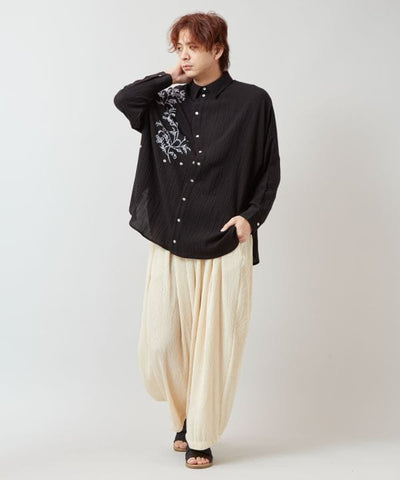 Boho Embroidered Versatile Shirt