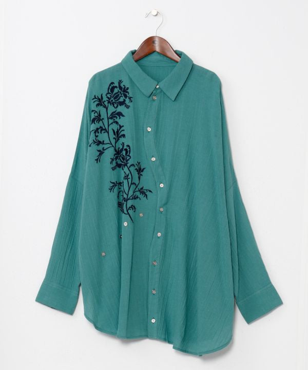 Boho Embroidered Versatile Shirt