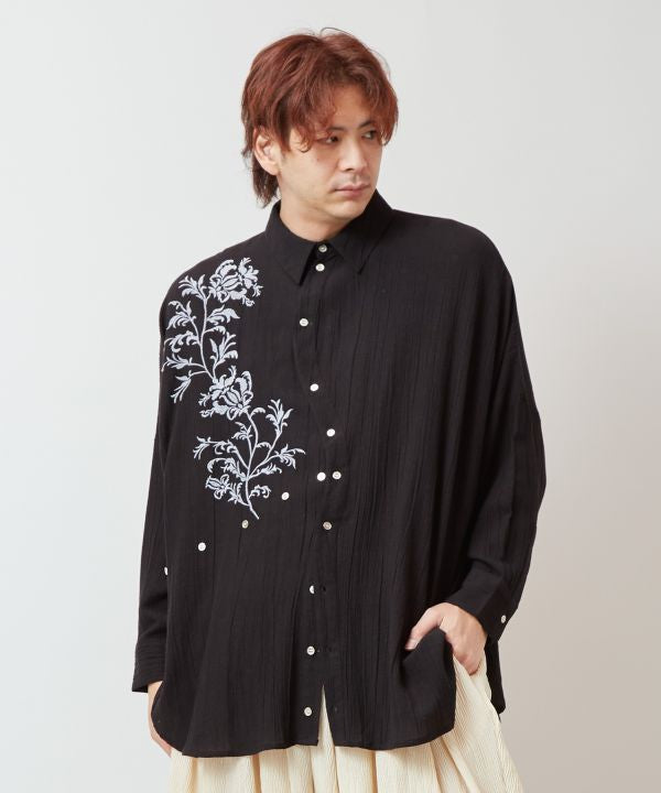 Boho Embroidered Versatile Shirt