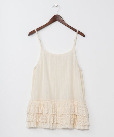 Lace-Trimmed Staple Camisole