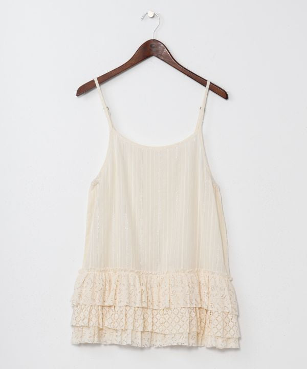 Lace-Trimmed Staple Camisole