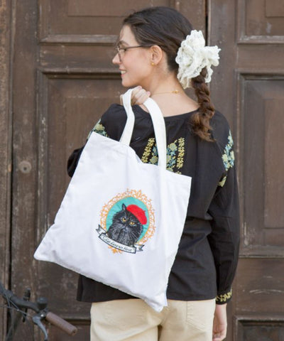 Cat Cameo Tote Bag