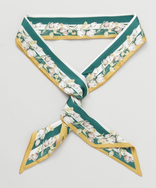 Floral Ribbon Scarf
