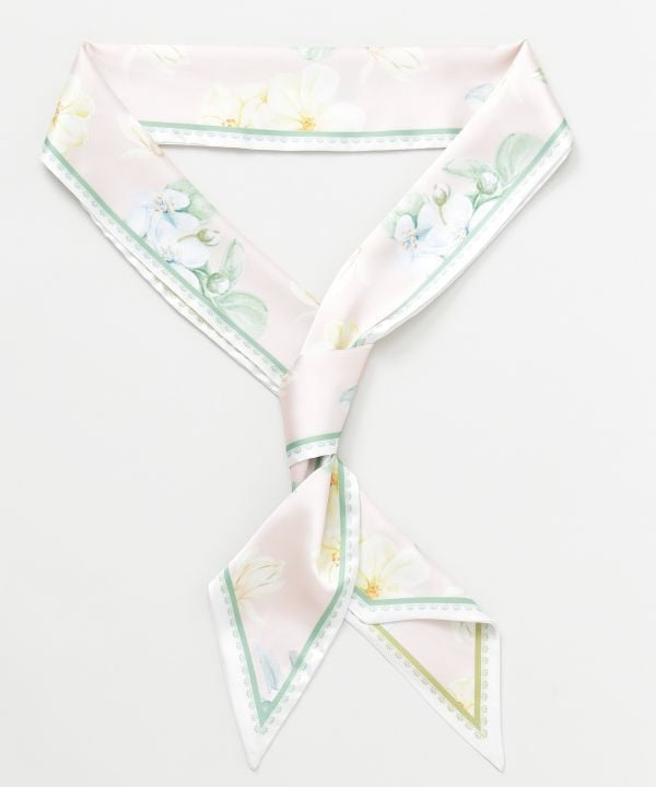 Floral Ribbon Scarf