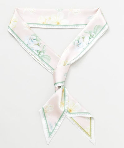 Floral Ribbon Scarf