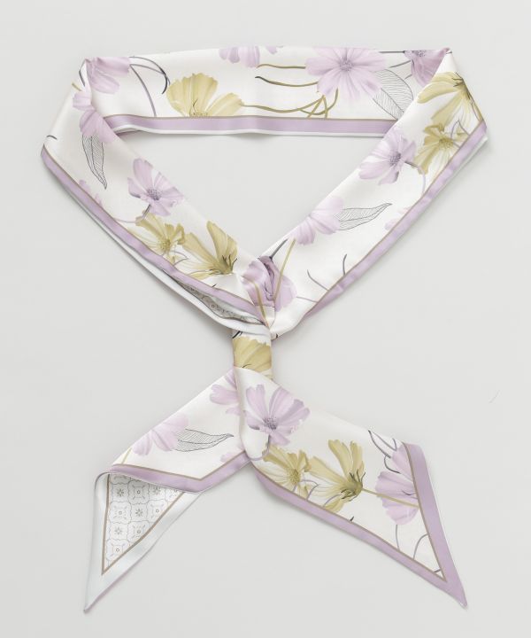 Floral Ribbon Scarf