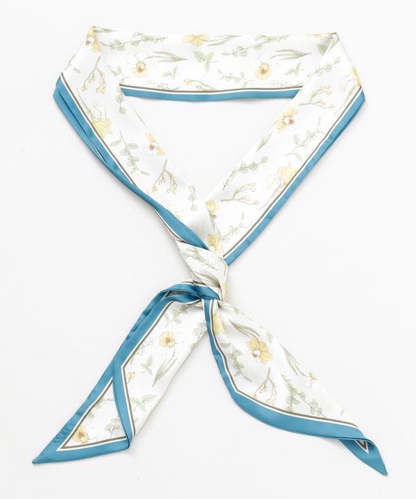 Floral Ribbon Scarf