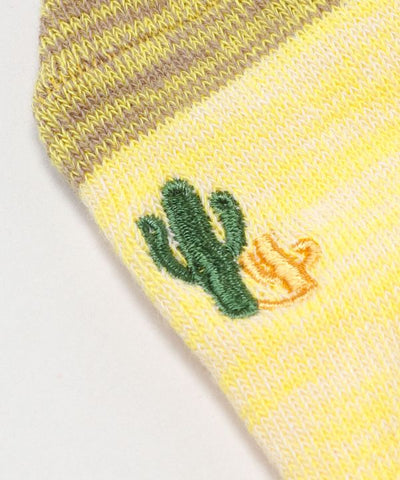 Desert Gradient Footie Socks 23-25cm by AMINA - Ametsuchi