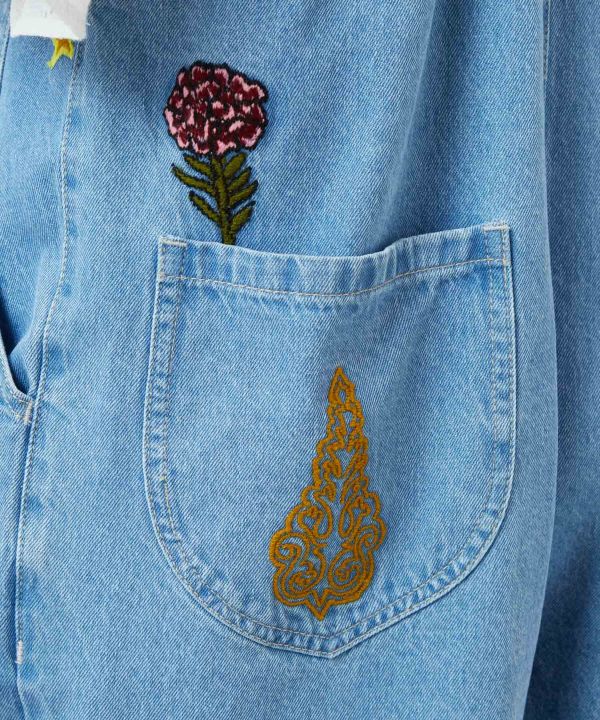 Bohemian Denim Overalls